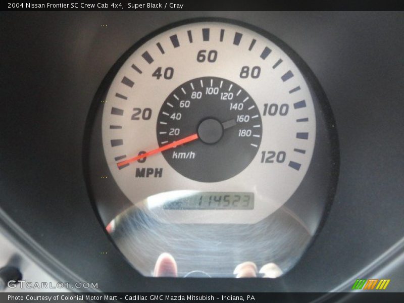 Super Black / Gray 2004 Nissan Frontier SC Crew Cab 4x4