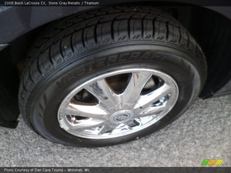 Stone Gray Metallic / Titanium 2008 Buick LaCrosse CX