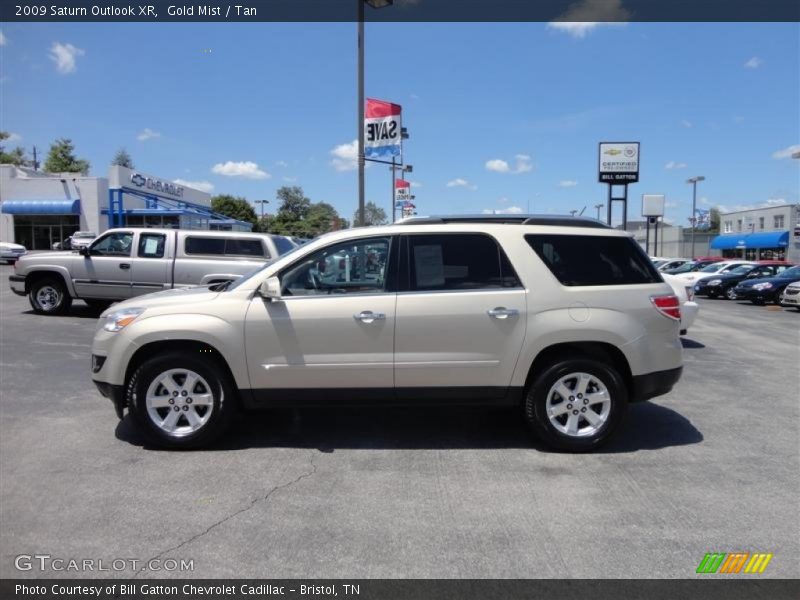 Gold Mist / Tan 2009 Saturn Outlook XR