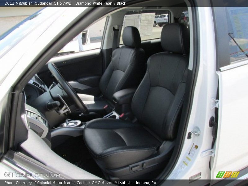 Diamond White Pearl / Black 2012 Mitsubishi Outlander GT S AWD