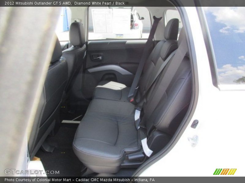 Diamond White Pearl / Black 2012 Mitsubishi Outlander GT S AWD