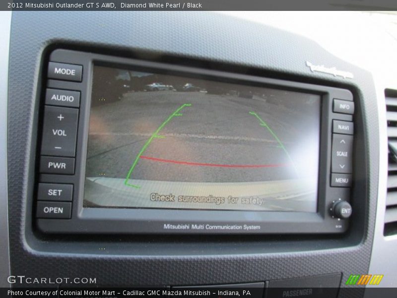 Diamond White Pearl / Black 2012 Mitsubishi Outlander GT S AWD