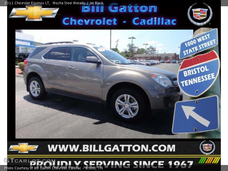 Mocha Steel Metallic / Jet Black 2011 Chevrolet Equinox LT
