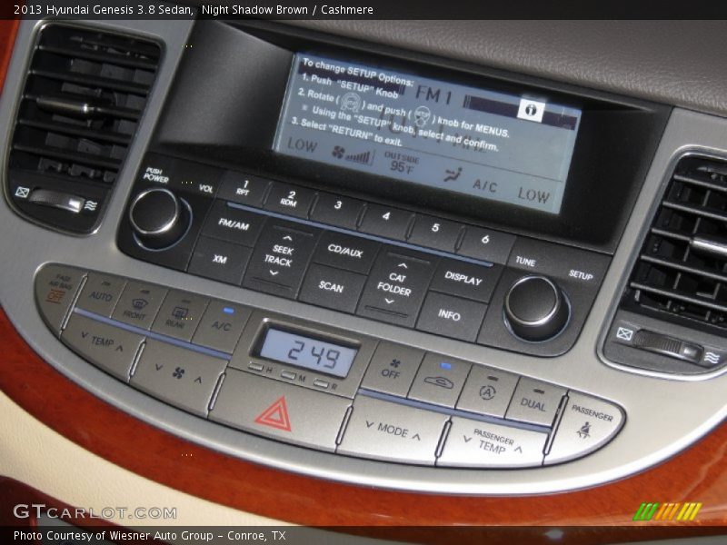 Audio System of 2013 Genesis 3.8 Sedan