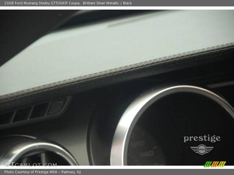 Brilliant Silver Metallic / Black 2008 Ford Mustang Shelby GT500KR Coupe