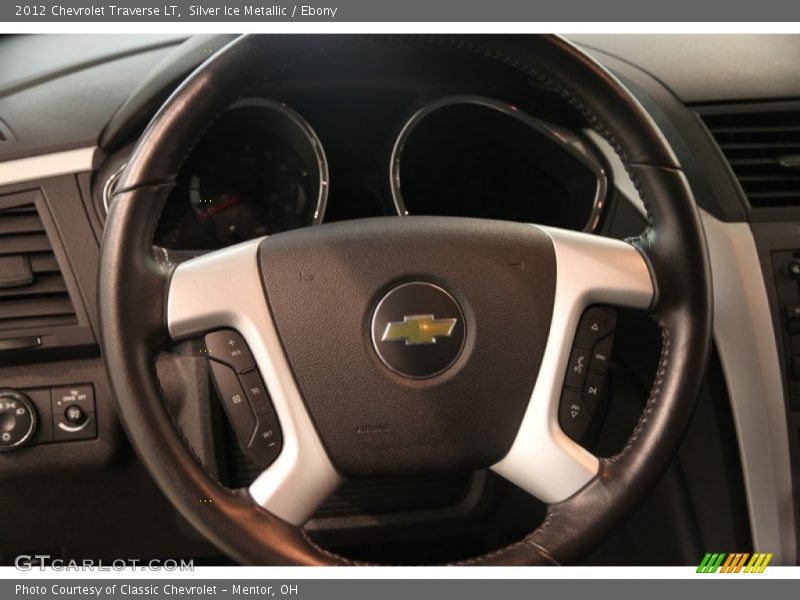 Silver Ice Metallic / Ebony 2012 Chevrolet Traverse LT