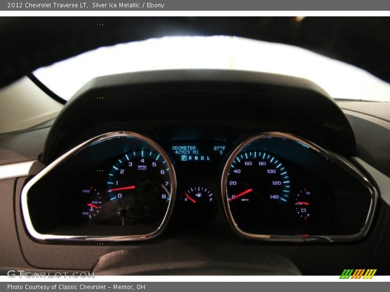 Silver Ice Metallic / Ebony 2012 Chevrolet Traverse LT