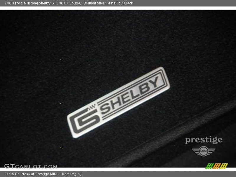 Brilliant Silver Metallic / Black 2008 Ford Mustang Shelby GT500KR Coupe