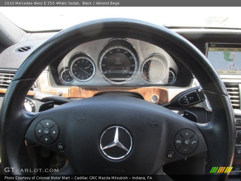 Black / Almond Beige 2010 Mercedes-Benz E 350 4Matic Sedan