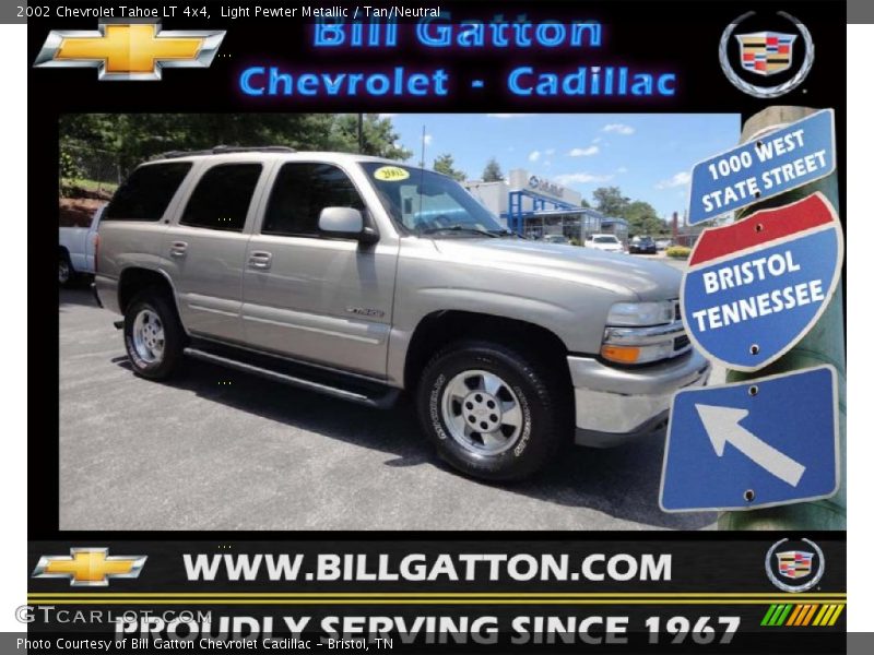 Light Pewter Metallic / Tan/Neutral 2002 Chevrolet Tahoe LT 4x4