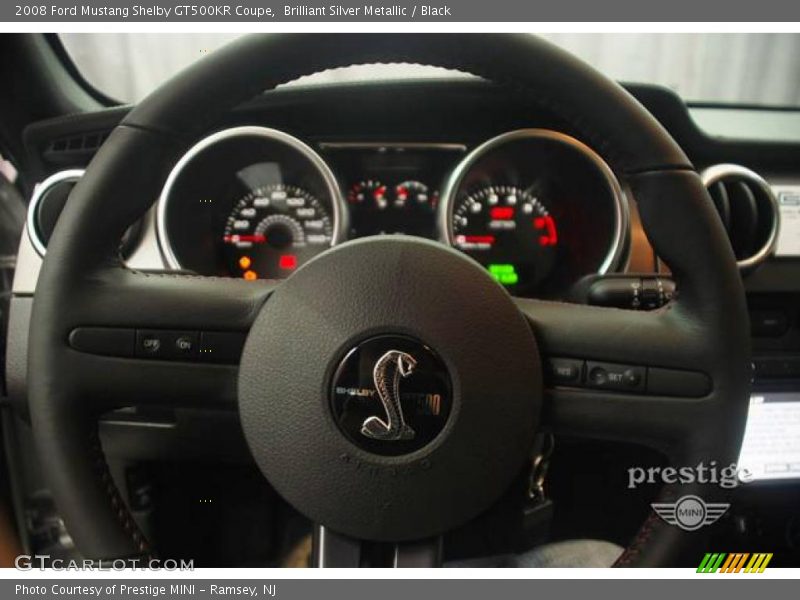 Brilliant Silver Metallic / Black 2008 Ford Mustang Shelby GT500KR Coupe