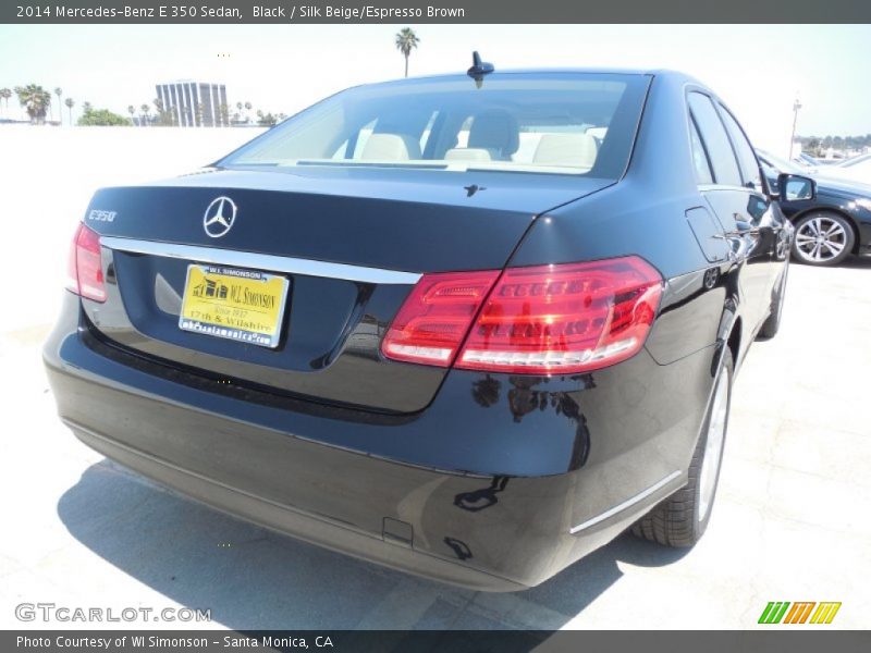 Black / Silk Beige/Espresso Brown 2014 Mercedes-Benz E 350 Sedan