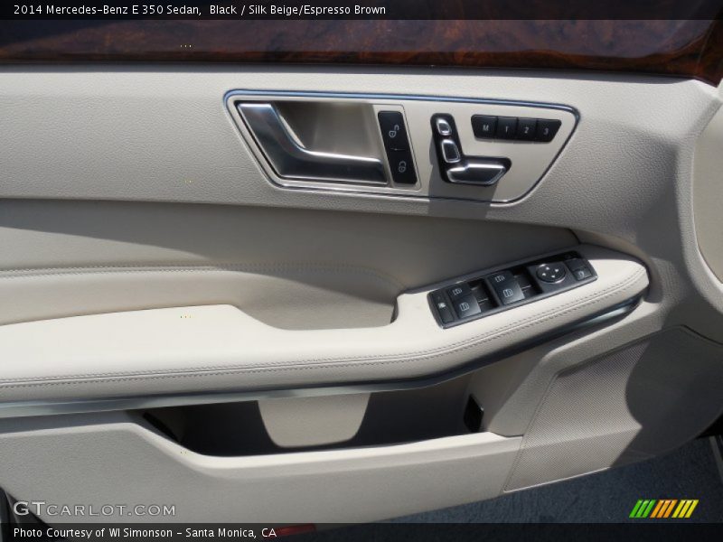 Black / Silk Beige/Espresso Brown 2014 Mercedes-Benz E 350 Sedan