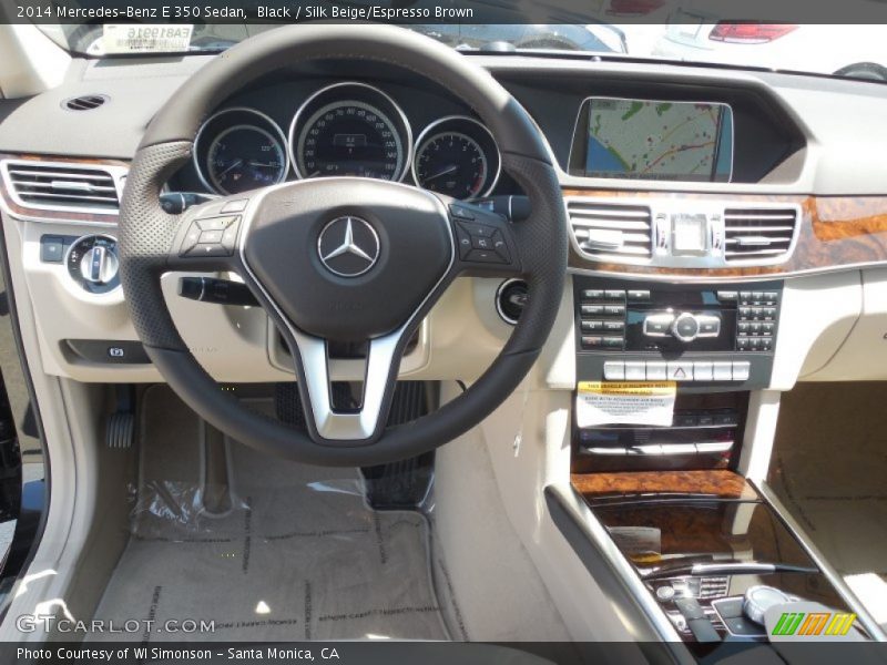 Black / Silk Beige/Espresso Brown 2014 Mercedes-Benz E 350 Sedan