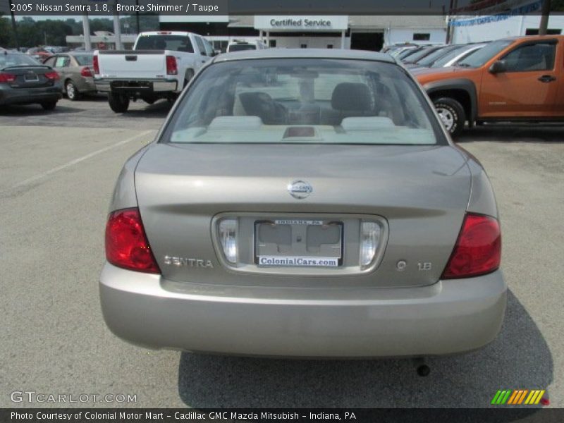 Bronze Shimmer / Taupe 2005 Nissan Sentra 1.8