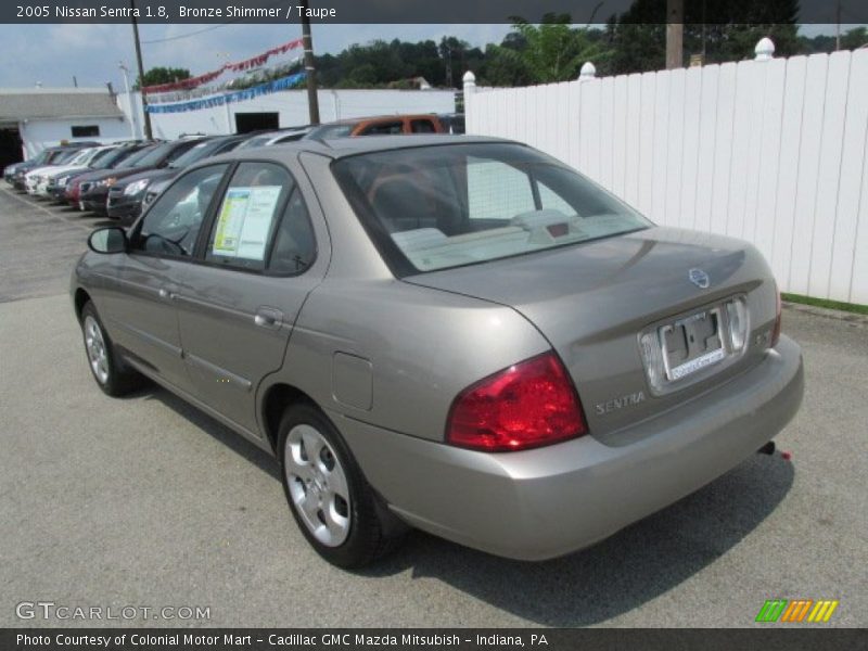 Bronze Shimmer / Taupe 2005 Nissan Sentra 1.8