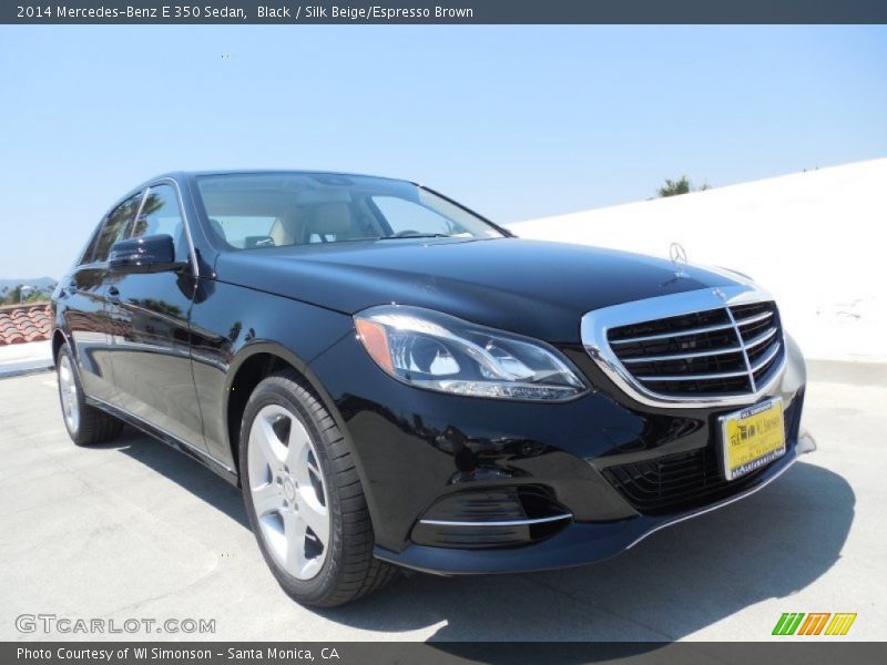 Black / Silk Beige/Espresso Brown 2014 Mercedes-Benz E 350 Sedan