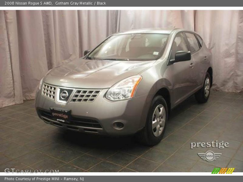 Gotham Gray Metallic / Black 2008 Nissan Rogue S AWD