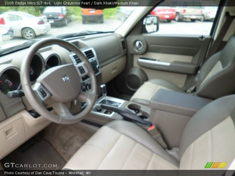 Light Graystone Pearl / Dark Khaki/Medium Khaki 2008 Dodge Nitro SLT 4x4