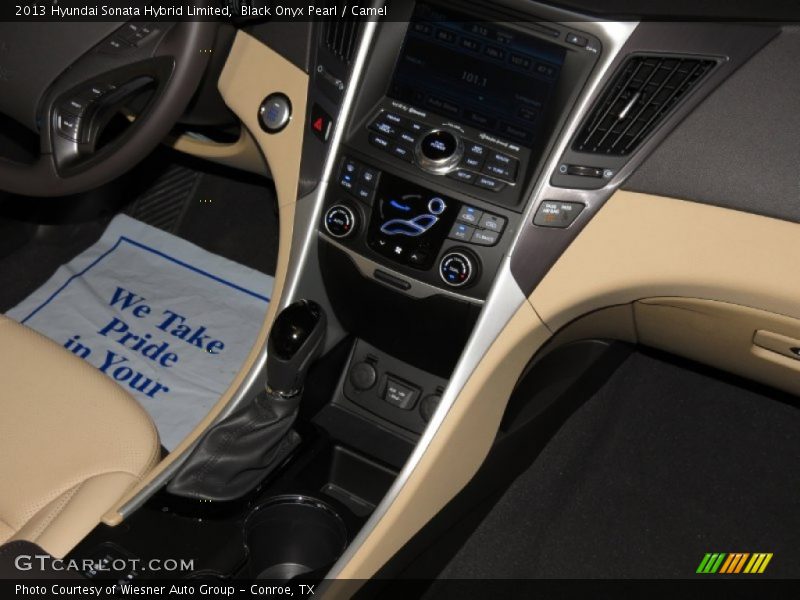 Black Onyx Pearl / Camel 2013 Hyundai Sonata Hybrid Limited