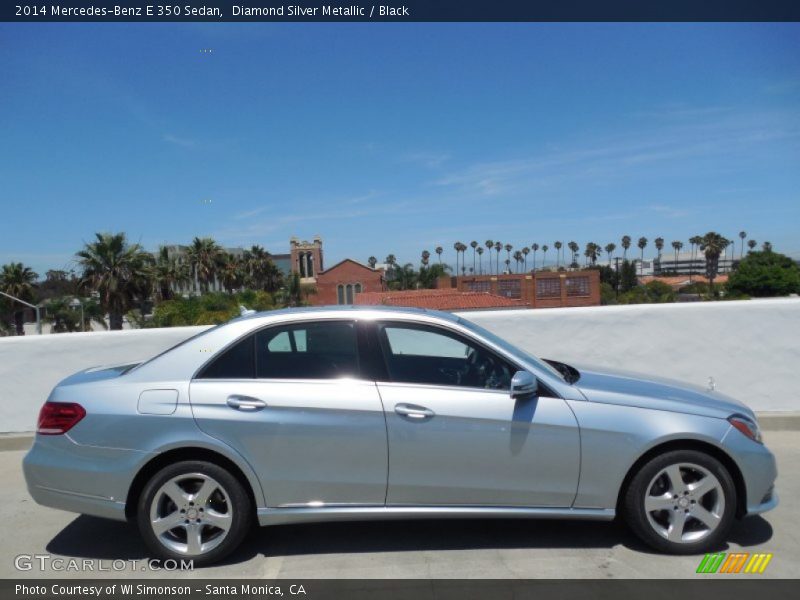 Diamond Silver Metallic / Black 2014 Mercedes-Benz E 350 Sedan