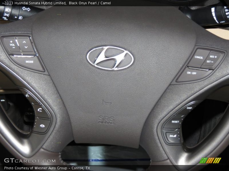 Black Onyx Pearl / Camel 2013 Hyundai Sonata Hybrid Limited