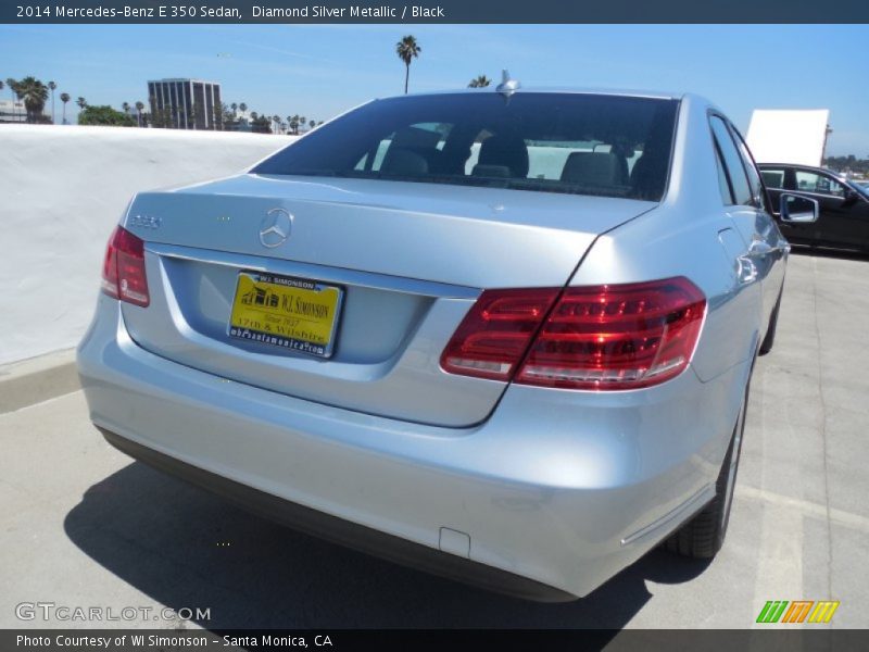 Diamond Silver Metallic / Black 2014 Mercedes-Benz E 350 Sedan