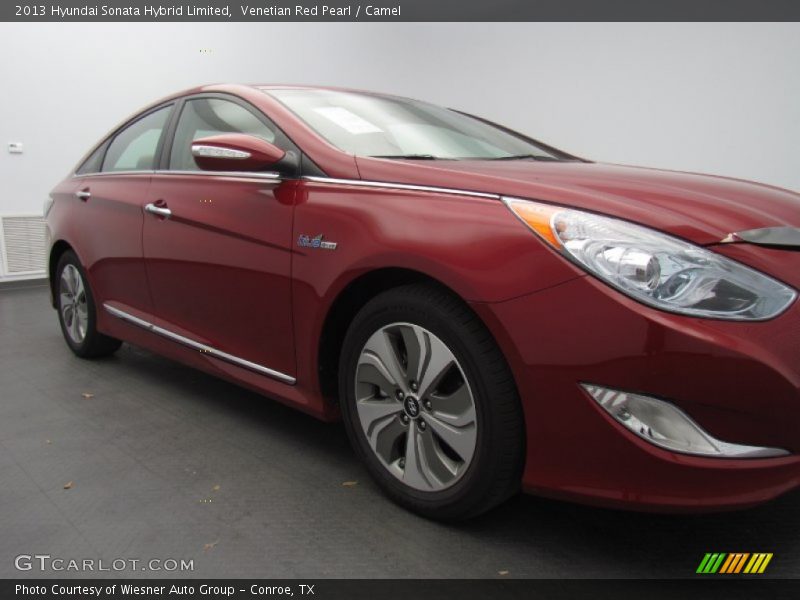 Venetian Red Pearl / Camel 2013 Hyundai Sonata Hybrid Limited