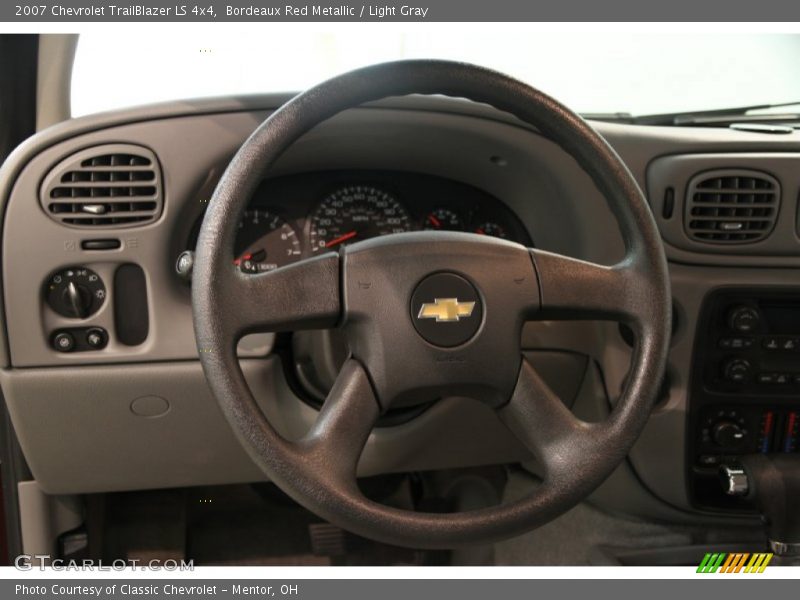 Bordeaux Red Metallic / Light Gray 2007 Chevrolet TrailBlazer LS 4x4
