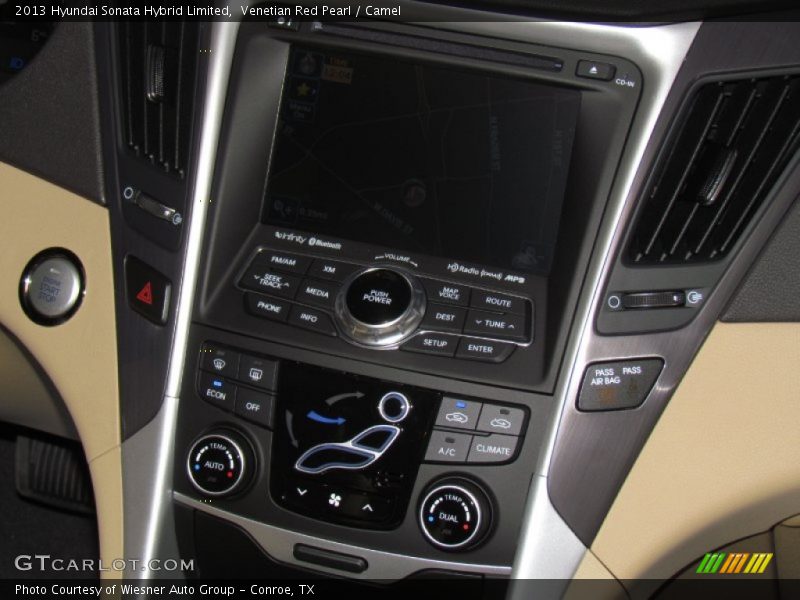 Venetian Red Pearl / Camel 2013 Hyundai Sonata Hybrid Limited