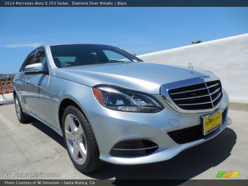 Diamond Silver Metallic / Black 2014 Mercedes-Benz E 350 Sedan