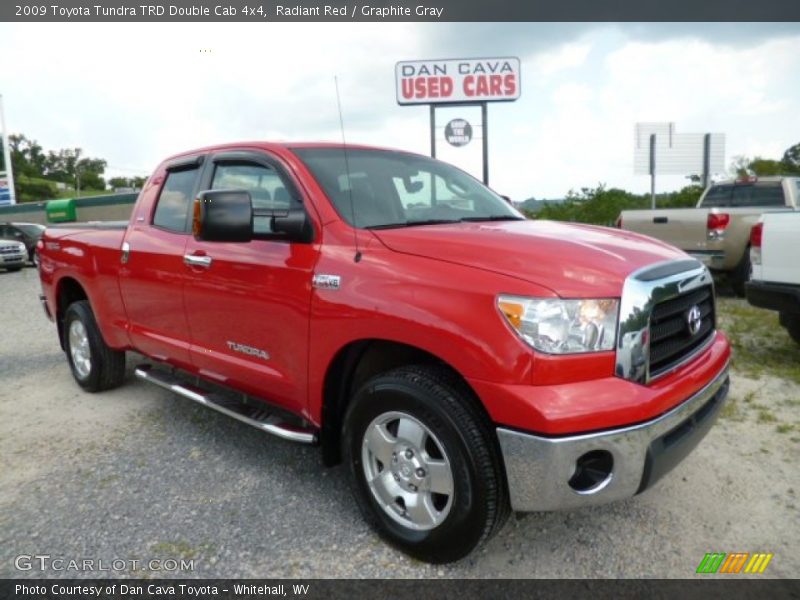 Radiant Red / Graphite Gray 2009 Toyota Tundra TRD Double Cab 4x4