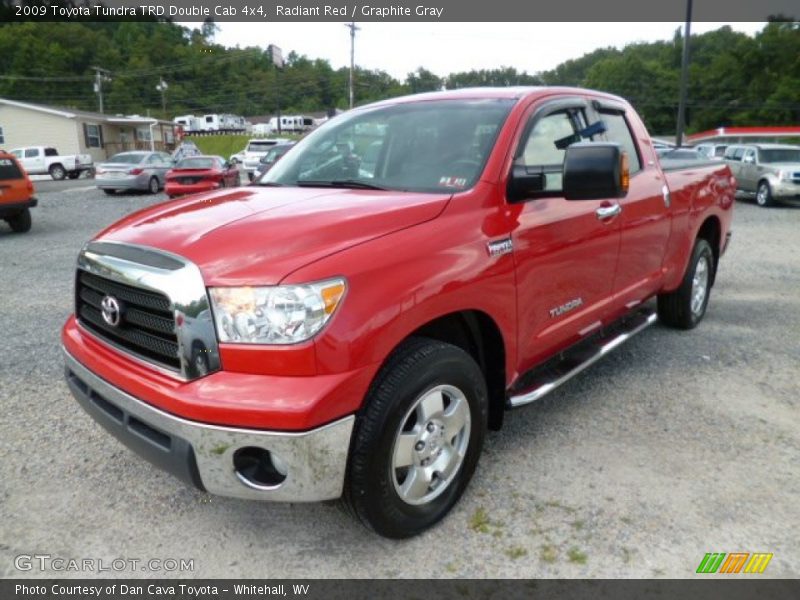 Radiant Red / Graphite Gray 2009 Toyota Tundra TRD Double Cab 4x4