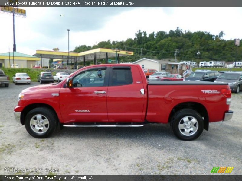 Radiant Red / Graphite Gray 2009 Toyota Tundra TRD Double Cab 4x4