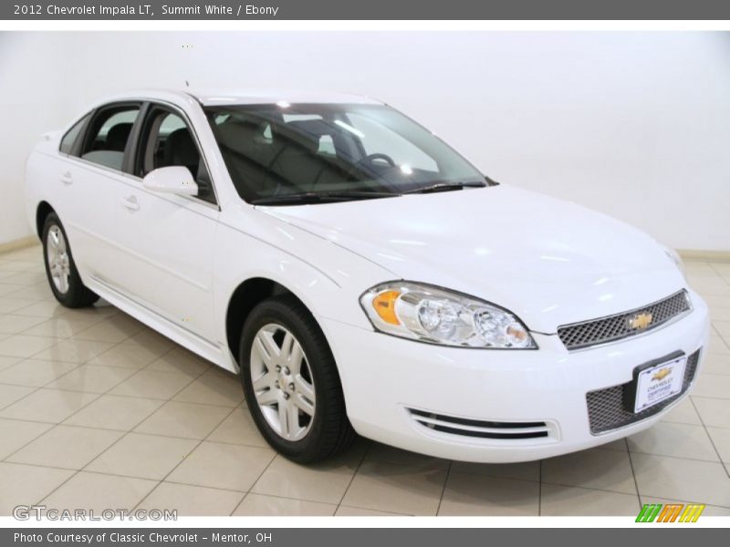 Summit White / Ebony 2012 Chevrolet Impala LT