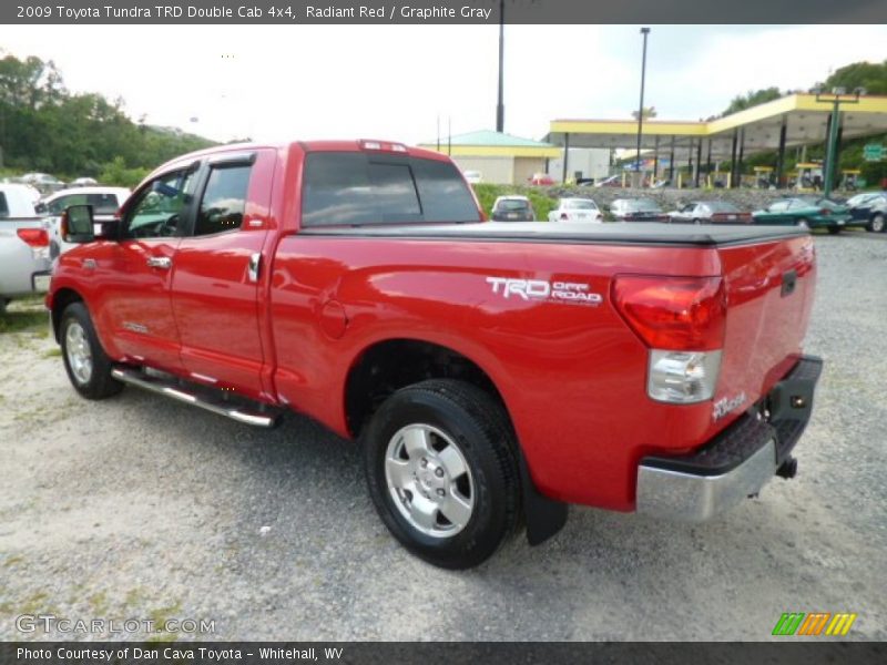 Radiant Red / Graphite Gray 2009 Toyota Tundra TRD Double Cab 4x4