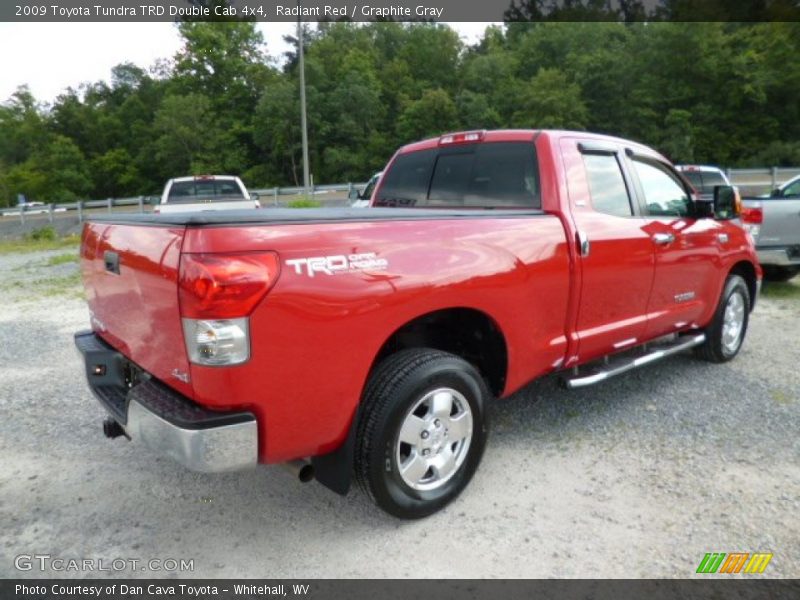 Radiant Red / Graphite Gray 2009 Toyota Tundra TRD Double Cab 4x4