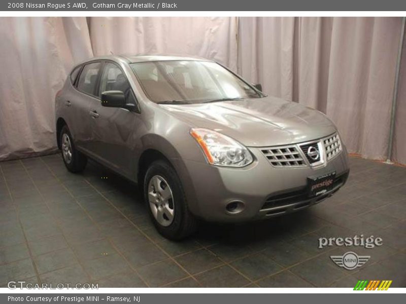 Gotham Gray Metallic / Black 2008 Nissan Rogue S AWD
