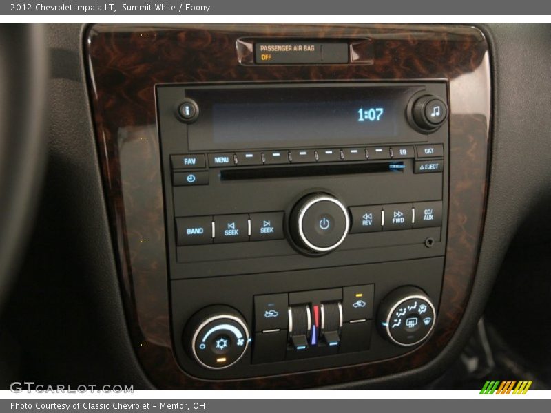 Summit White / Ebony 2012 Chevrolet Impala LT