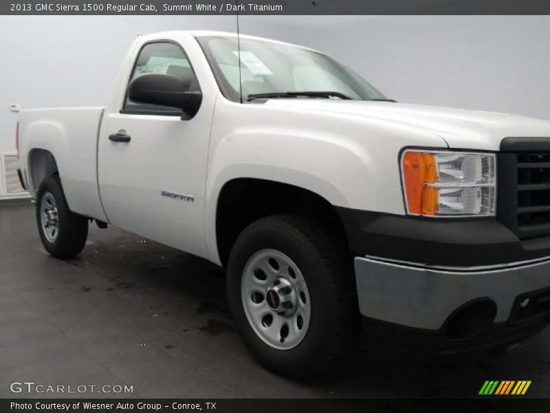 Summit White / Dark Titanium 2013 GMC Sierra 1500 Regular Cab