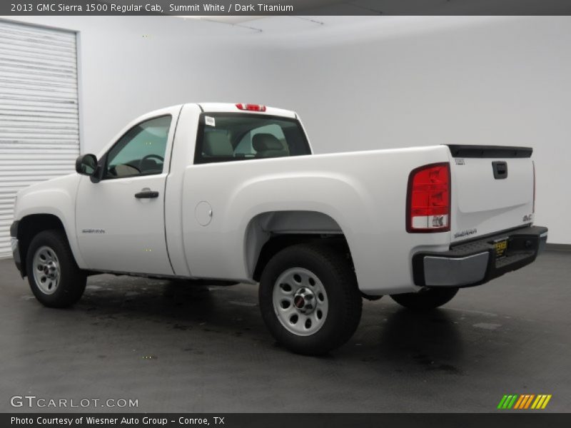 Summit White / Dark Titanium 2013 GMC Sierra 1500 Regular Cab