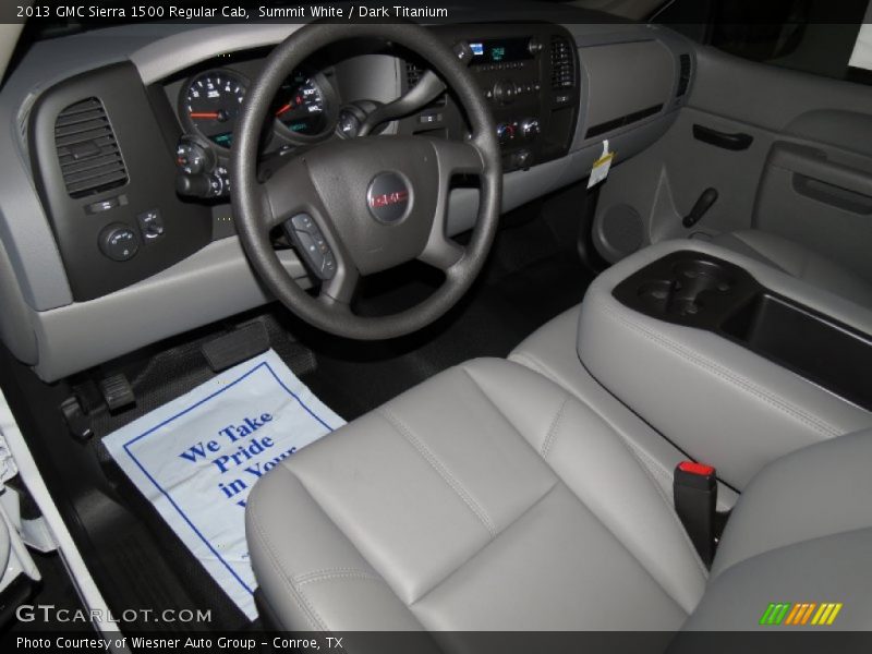 Summit White / Dark Titanium 2013 GMC Sierra 1500 Regular Cab
