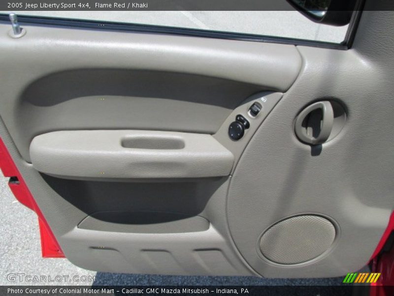 Flame Red / Khaki 2005 Jeep Liberty Sport 4x4