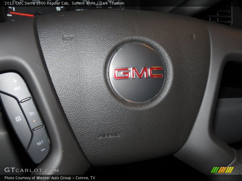 Summit White / Dark Titanium 2013 GMC Sierra 1500 Regular Cab