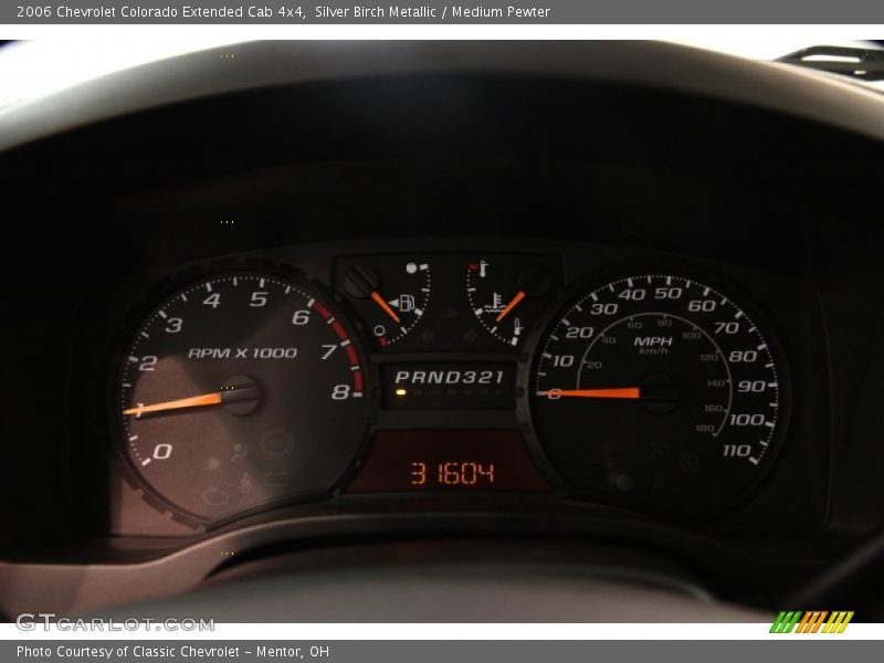 Silver Birch Metallic / Medium Pewter 2006 Chevrolet Colorado Extended Cab 4x4