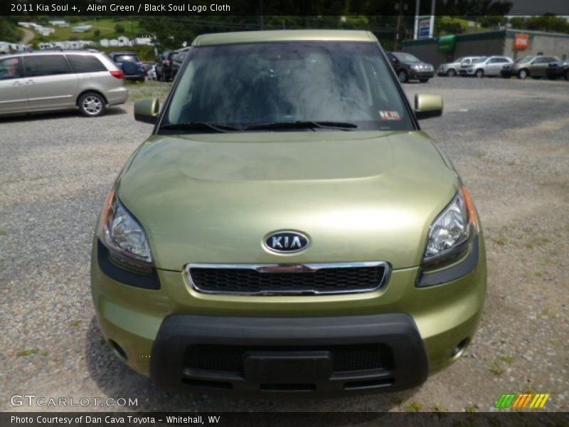 Alien Green / Black Soul Logo Cloth 2011 Kia Soul +