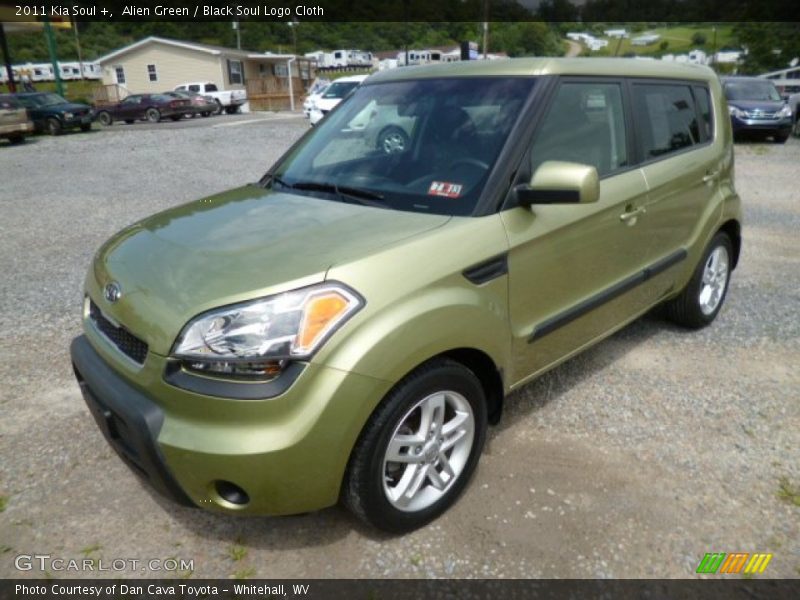Alien Green / Black Soul Logo Cloth 2011 Kia Soul +