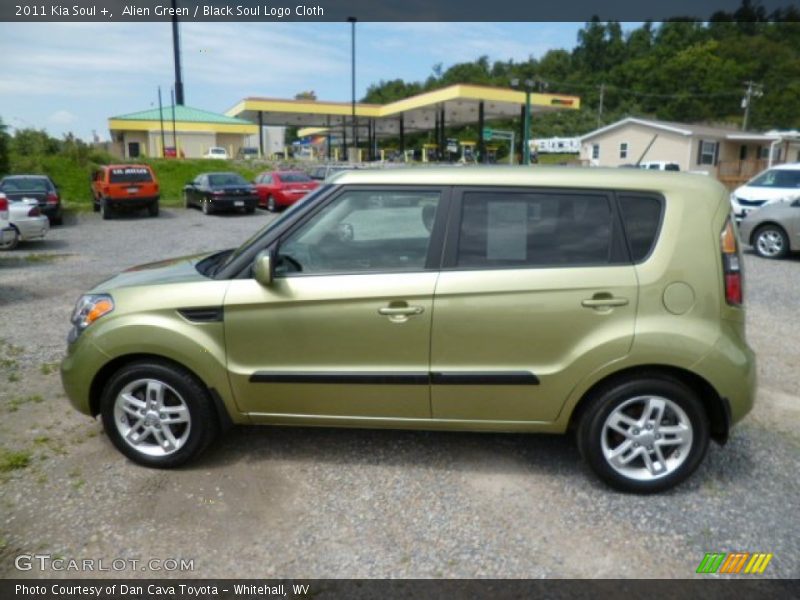 Alien Green / Black Soul Logo Cloth 2011 Kia Soul +