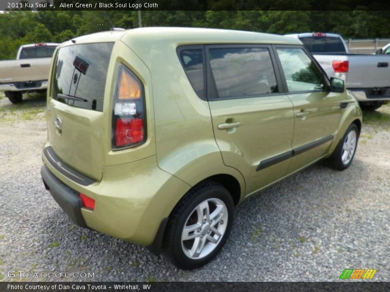 Alien Green / Black Soul Logo Cloth 2011 Kia Soul +