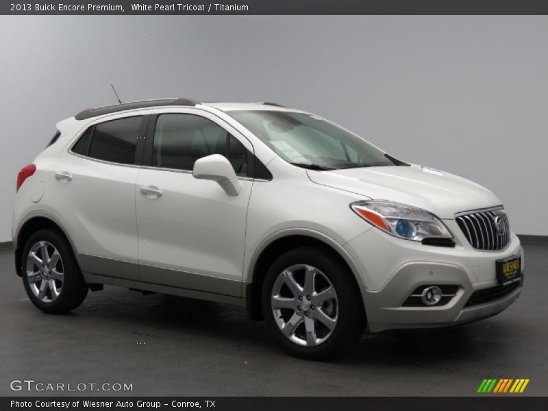 White Pearl Tricoat / Titanium 2013 Buick Encore Premium